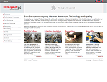 Tablet Screenshot of interpart-production.com